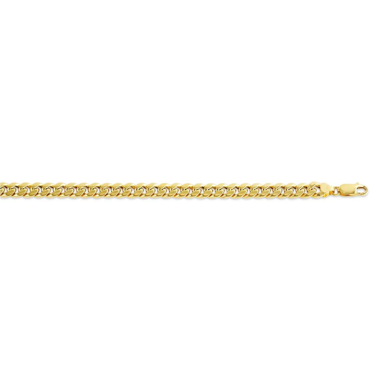 10K Yellow Gold (6.8mm) Miami Cuban Bracelet 8.5"
