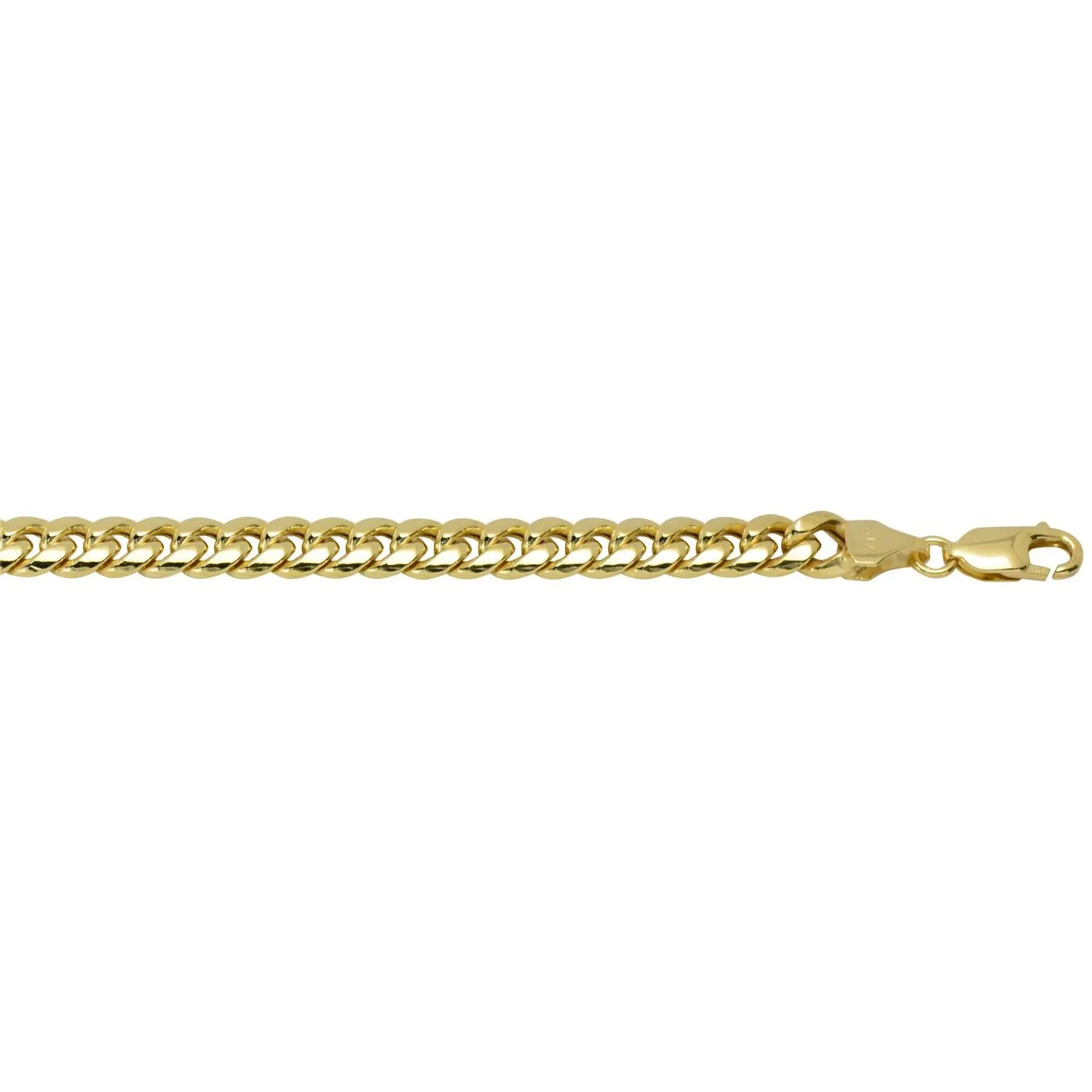 10K Yellow Gold (6.8mm) Miami Cuban Bracelet 8.5"