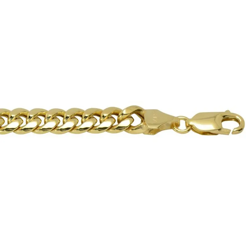 10K Yellow Gold (6.8mm) Miami Cuban Bracelet 8.5"