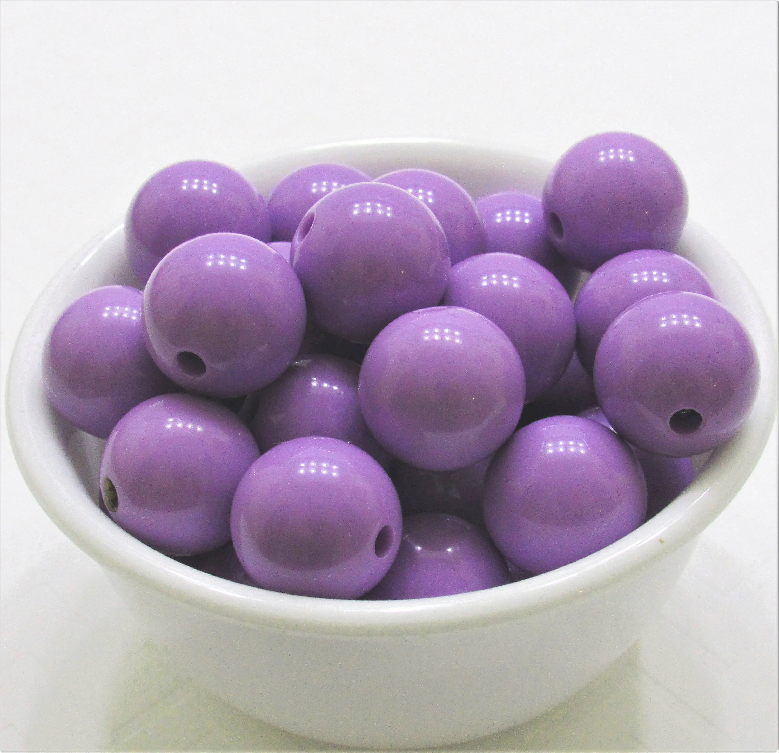 20mm Lavender Bubblegum Beads, Chunky Bubblegum Beads, Gum Ball Beads, Chunky Necklace Supply Beads, 20mm Gumball Beads, Chunk Bead Supply