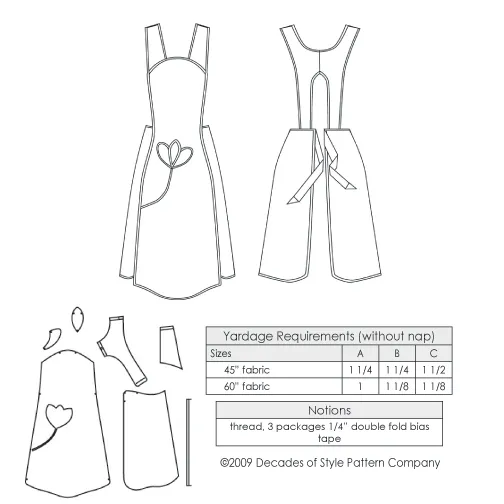#5005   1950s Protect and Serve Apron