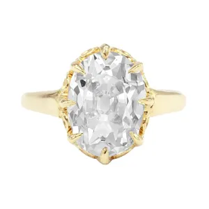 9 Carat Stylish Huge Lab Grown Diamond Ring
