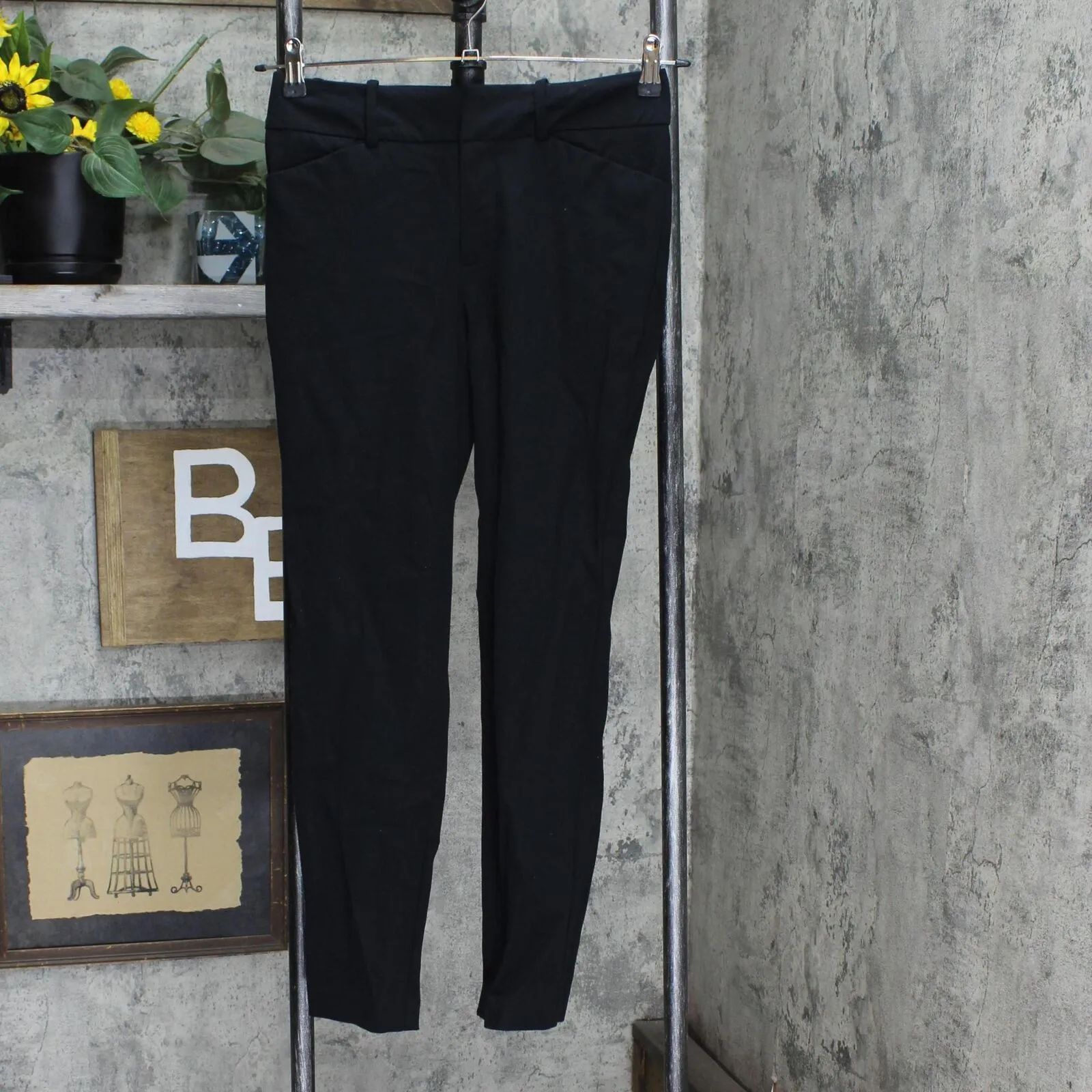 A New Day Women's Bi-Stretch Skinny High Rise Ankle Dress Pants 534491 Black 2