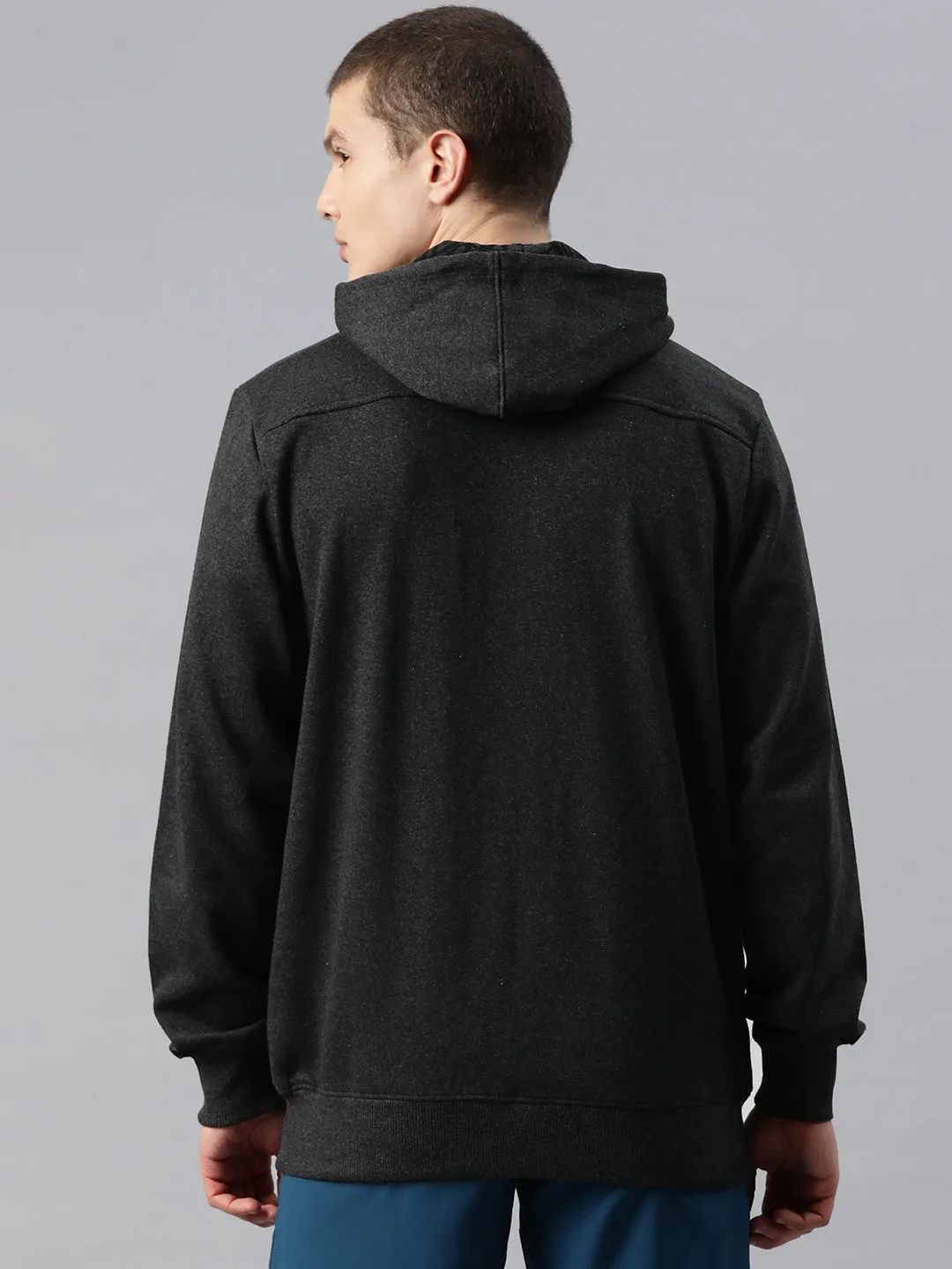 Alcis Men Solid Hooded Sporty Jacket