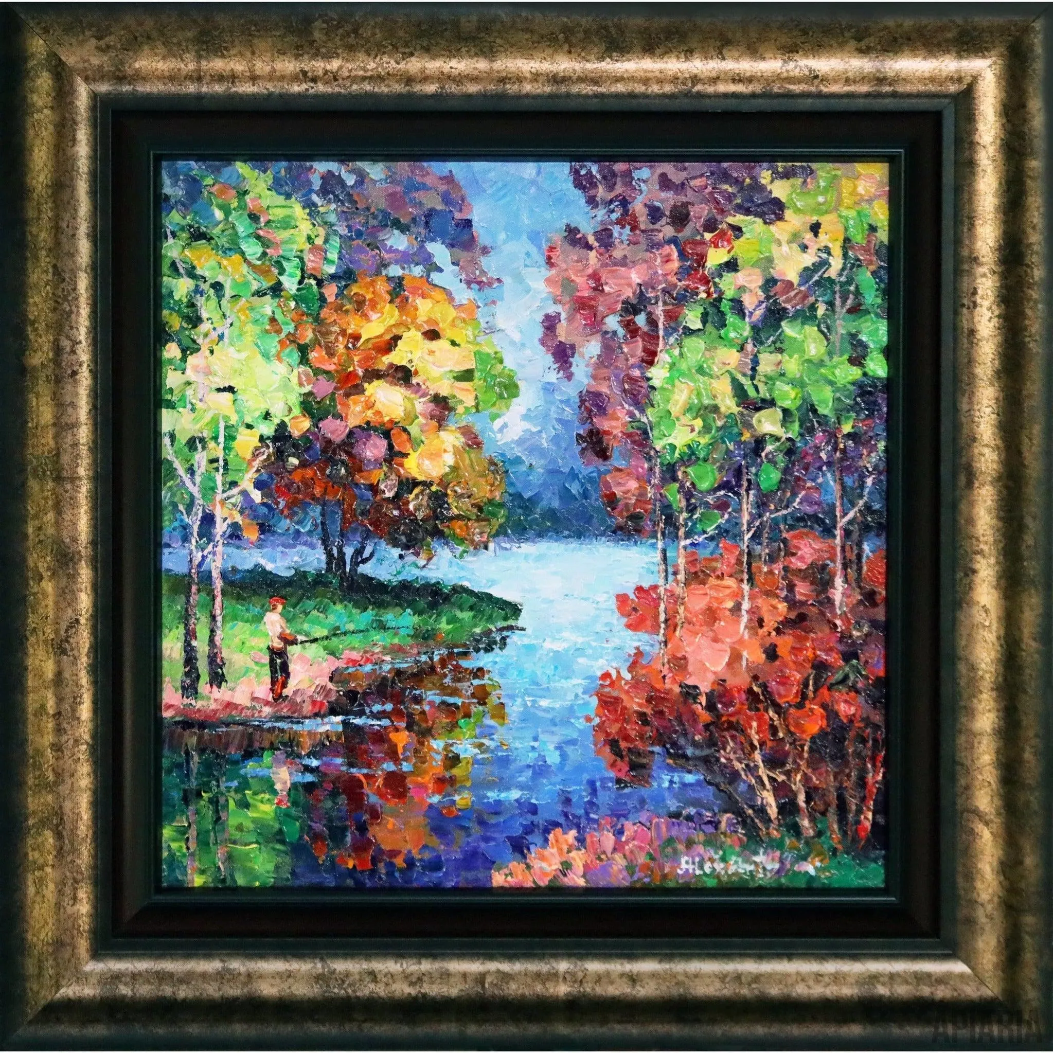 Alexander Antanenka Original "Crisp Day Fishing"