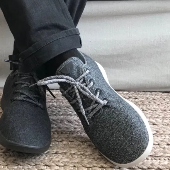 ALLBIRDS Men’s Natural Grey (Light Grey Sole) Wool Runners