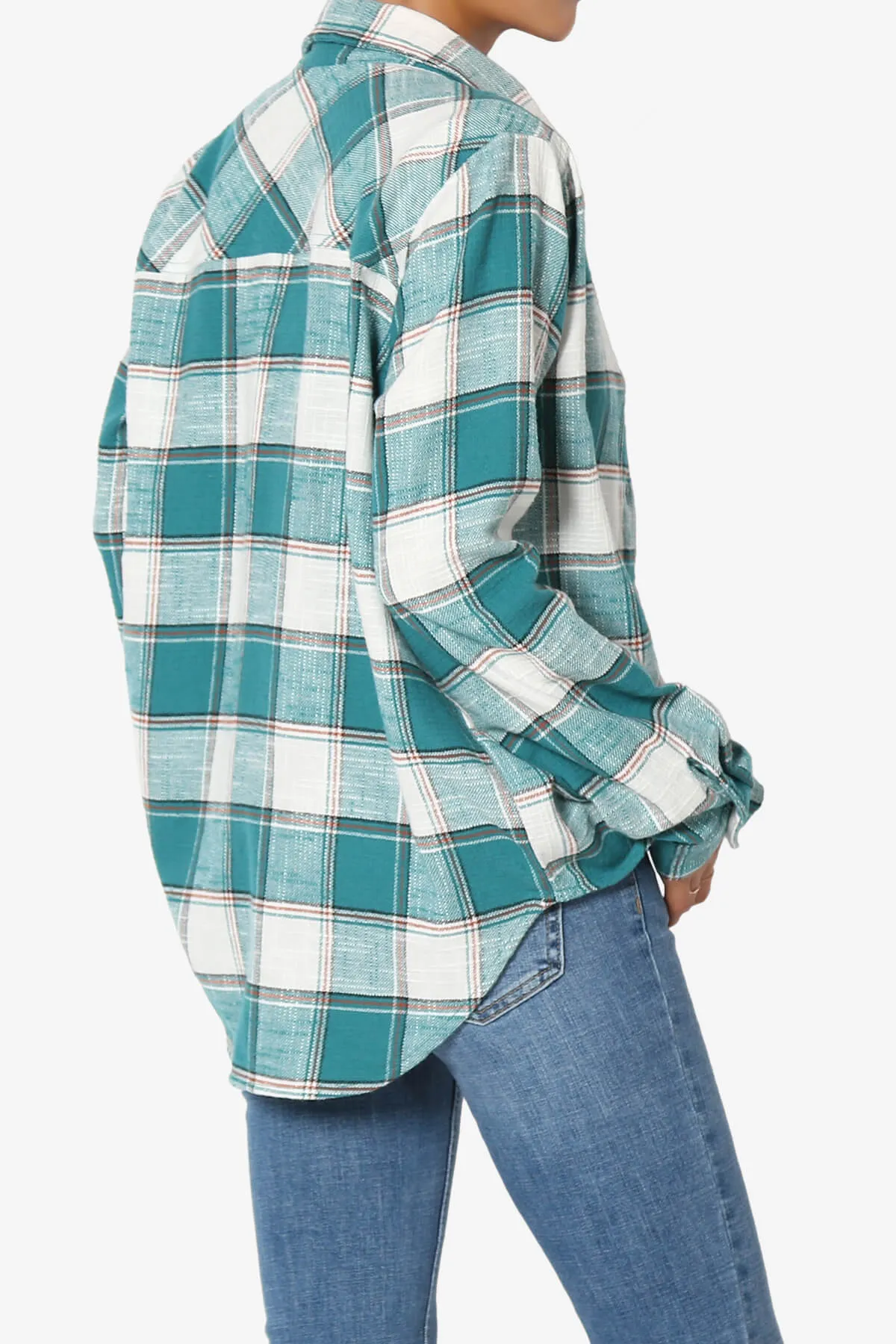 Allegra Plaid Flannel Button Down Shirt