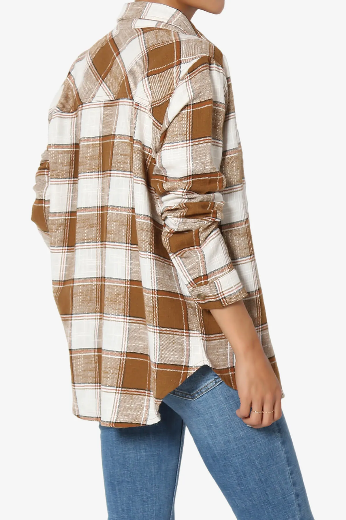 Allegra Plaid Flannel Button Down Shirt