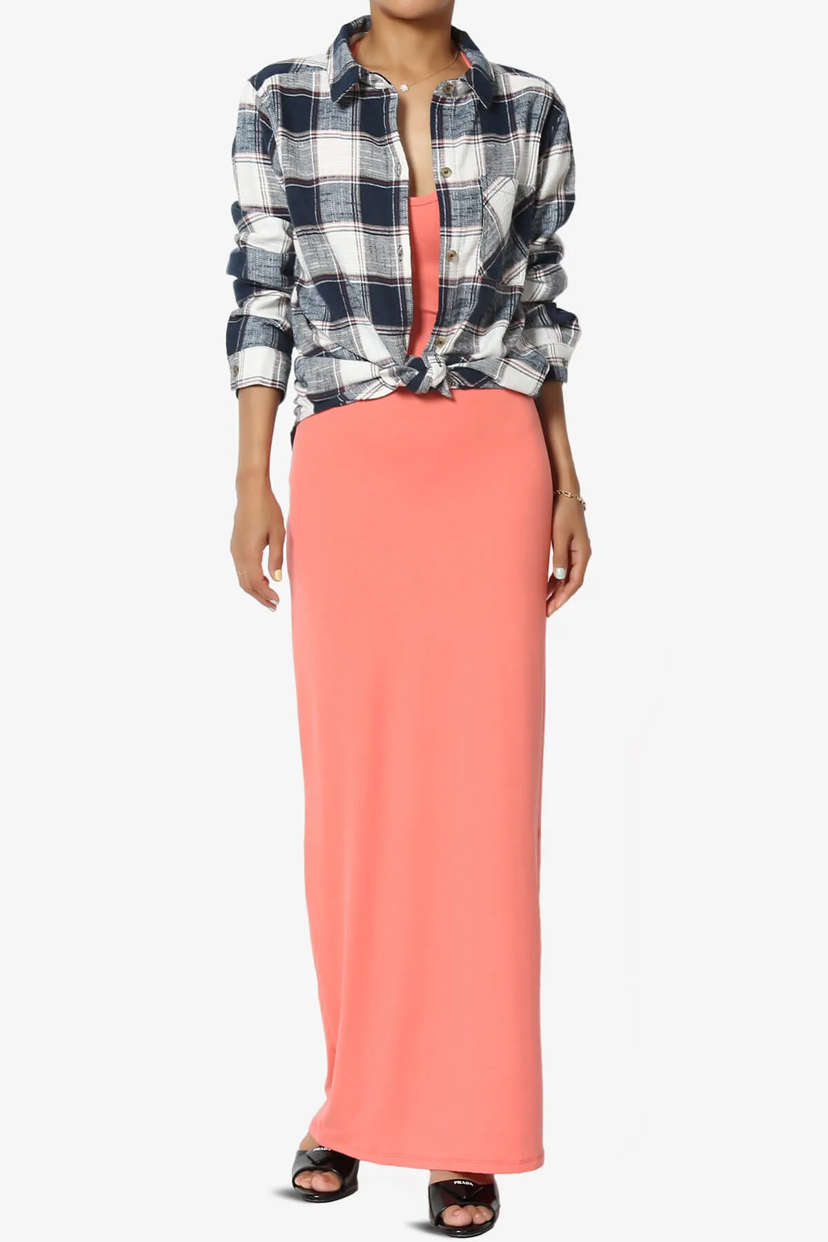 Allegra Plaid Flannel Button Down Shirt