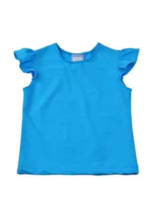 Angel Sleeve Athleisure Tee - Turquoise