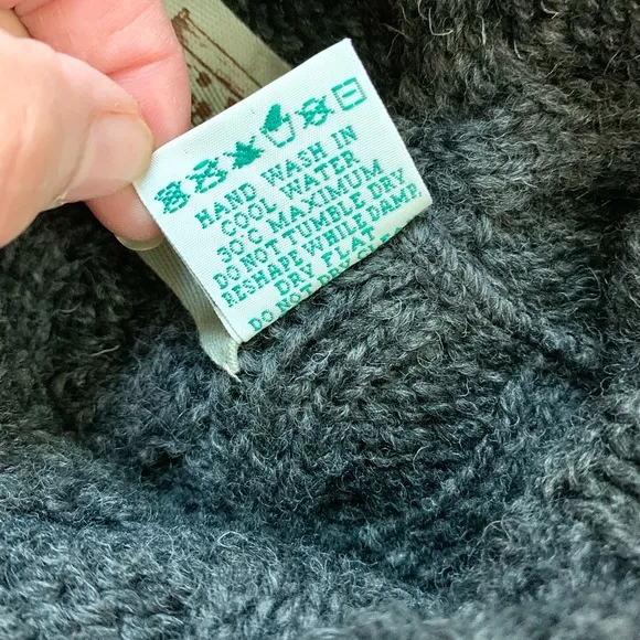 Aran Merino Wool Cable Knit Fisherman Sweater