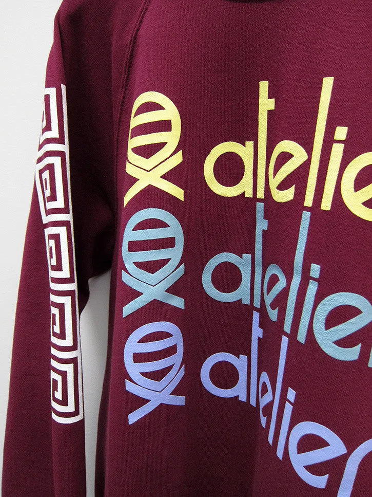 Atelier E.B. Trio Sweatshirt, Burgundy