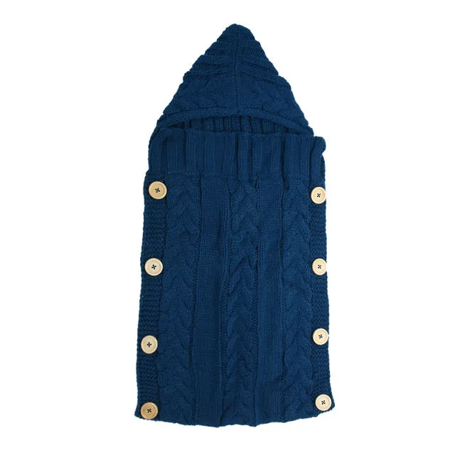 Baby Swaddle Wrap Warm Crochet Knitted