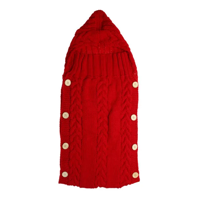 Baby Swaddle Wrap Warm Crochet Knitted