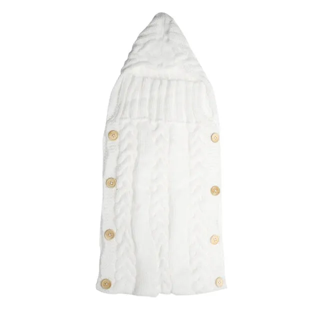 Baby Swaddle Wrap Warm Crochet Knitted