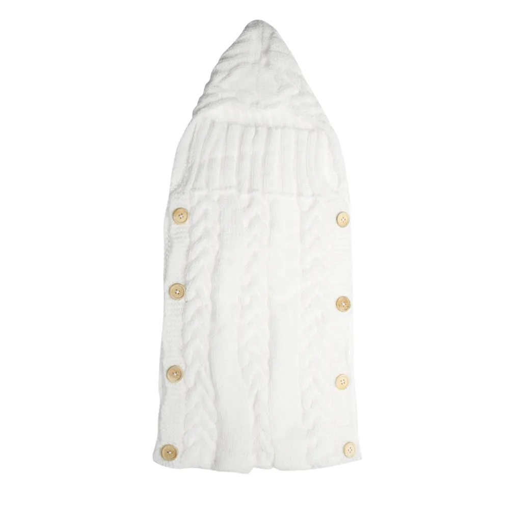 Baby Swaddle Wrap Warm Crochet Knitted