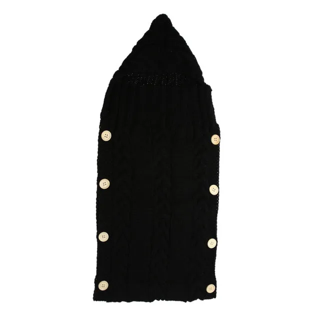 Baby Swaddle Wrap Warm Crochet Knitted