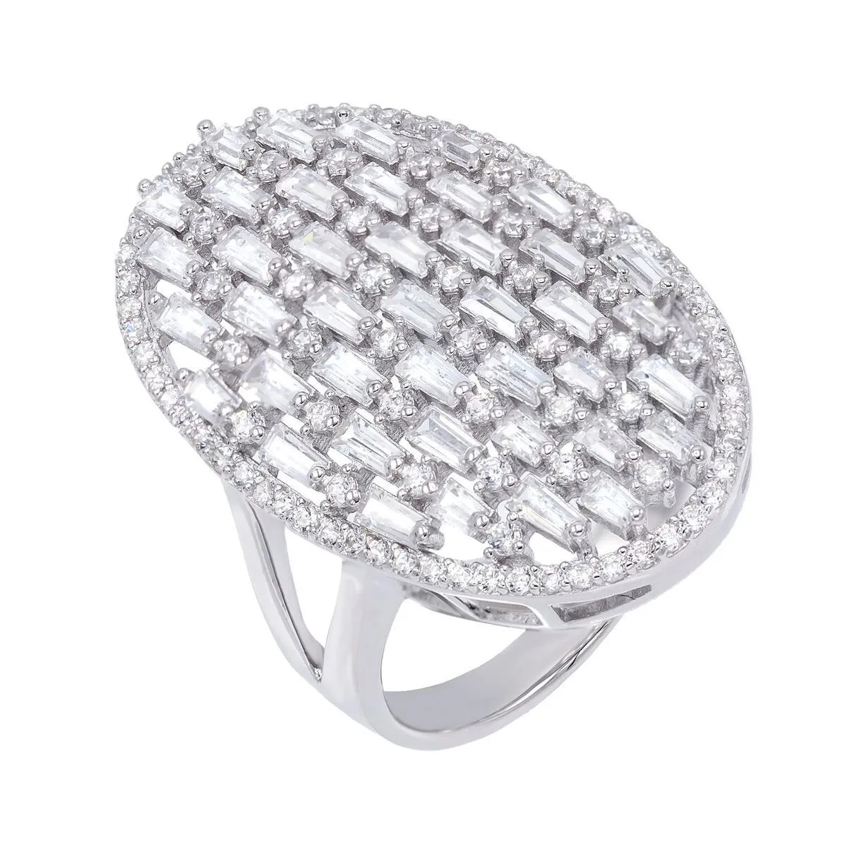 Baguette Oval Ring