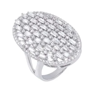 Baguette Oval Ring