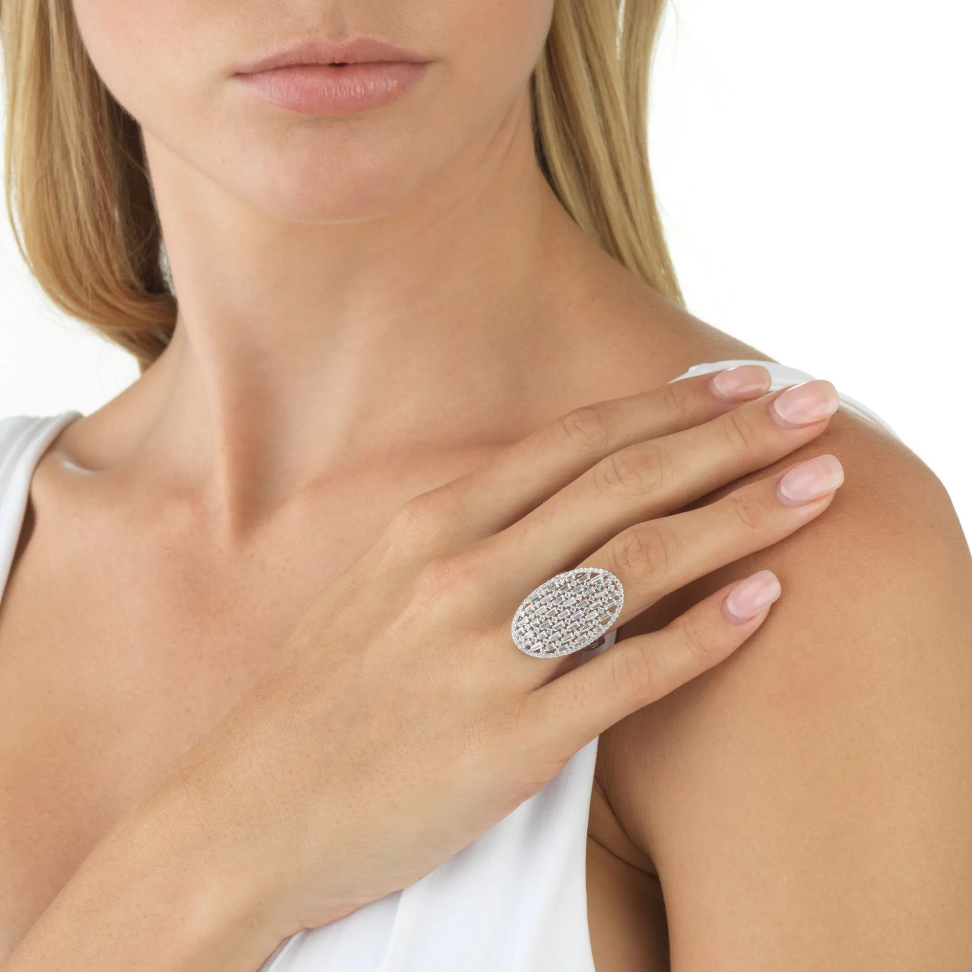 Baguette Oval Ring