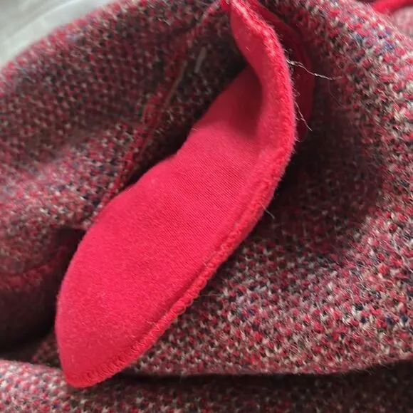 Bernardo winter Christmas  holiday wool hooded sweater coat size medium Vintage