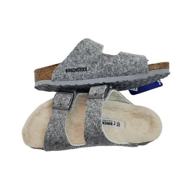 Birkenstock Kids Arizona Rivet Light Grey US K 11 Narrow