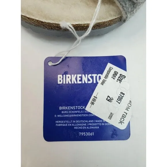 Birkenstock Kids Arizona Rivet Light Grey US K 11 Narrow