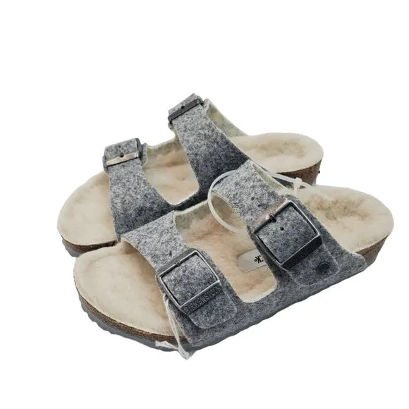 Birkenstock Kids Arizona Rivet Light Grey US K 11 Narrow