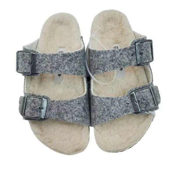 Birkenstock Kids Arizona Rivet Light Grey US K 11 Narrow
