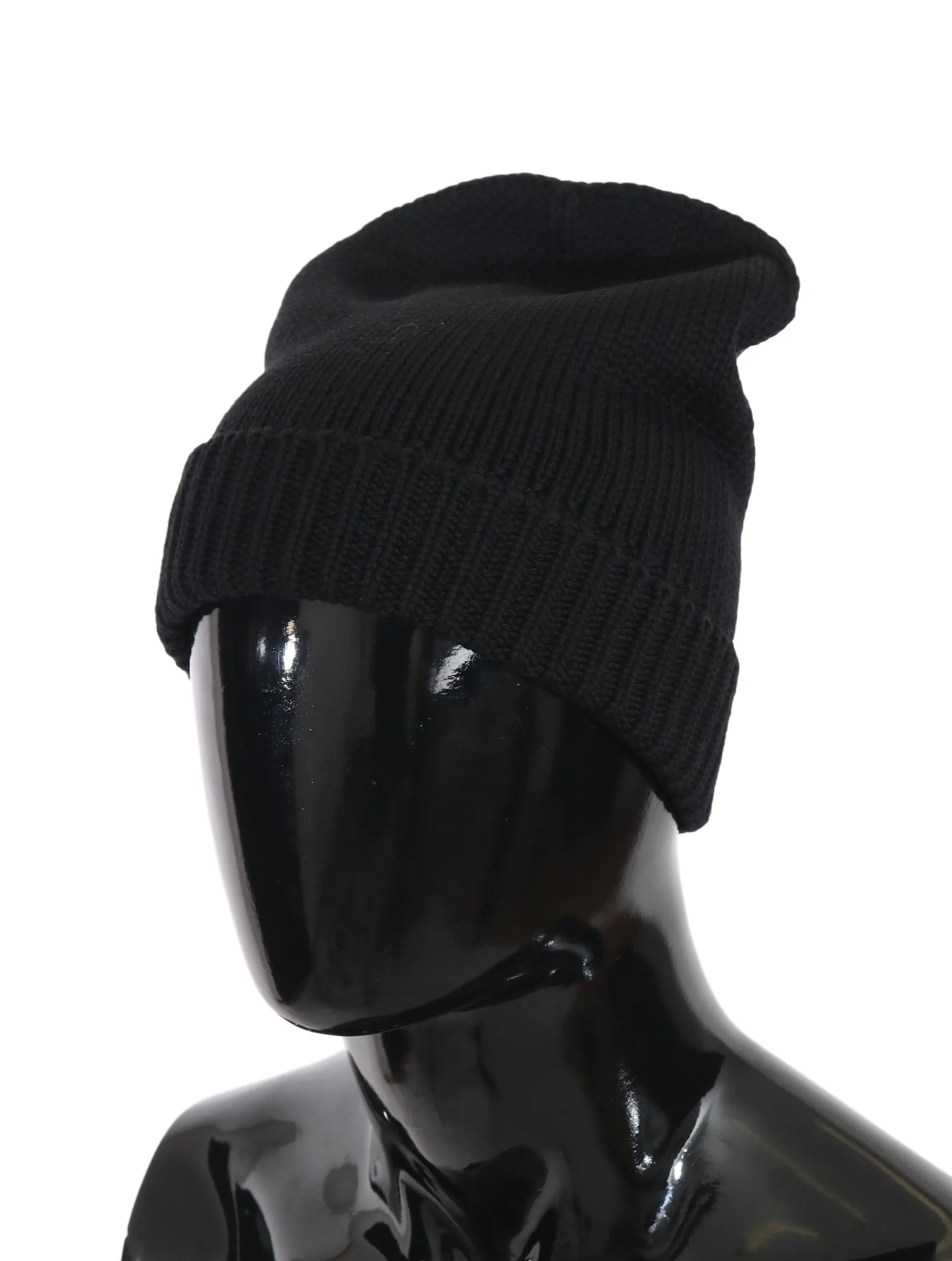 Black Beanie Wool Knitted Winter Warm  Hat