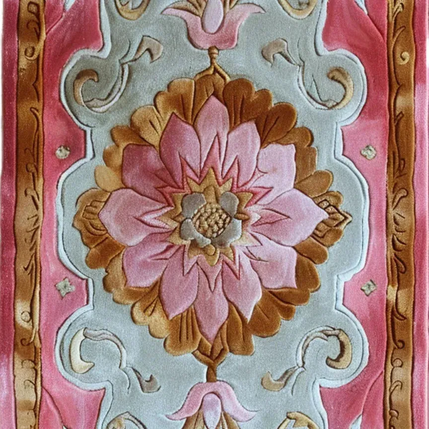 Blush Luxe Hand Tufted Wool Rug Runner