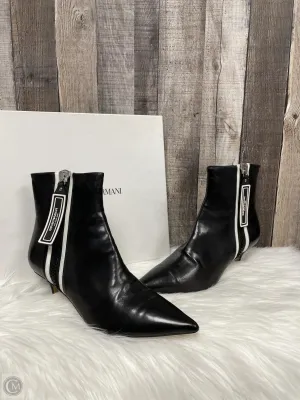 Boots Ankle Heels By Emporio Armani In Black, Size: 10