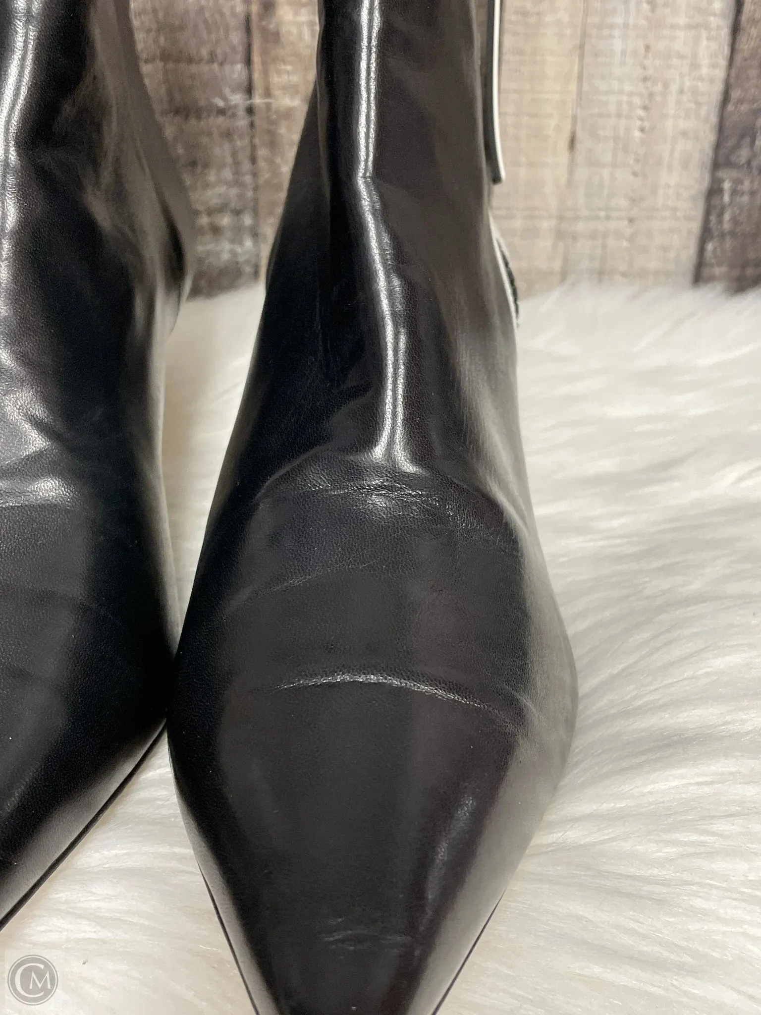 Boots Ankle Heels By Emporio Armani In Black, Size: 10