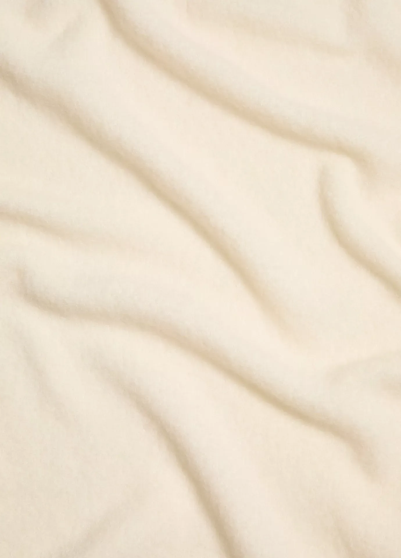 BOUCLE REVERSE JERSEY KNIT OVERSIZE SCARF IN WHITE SAND