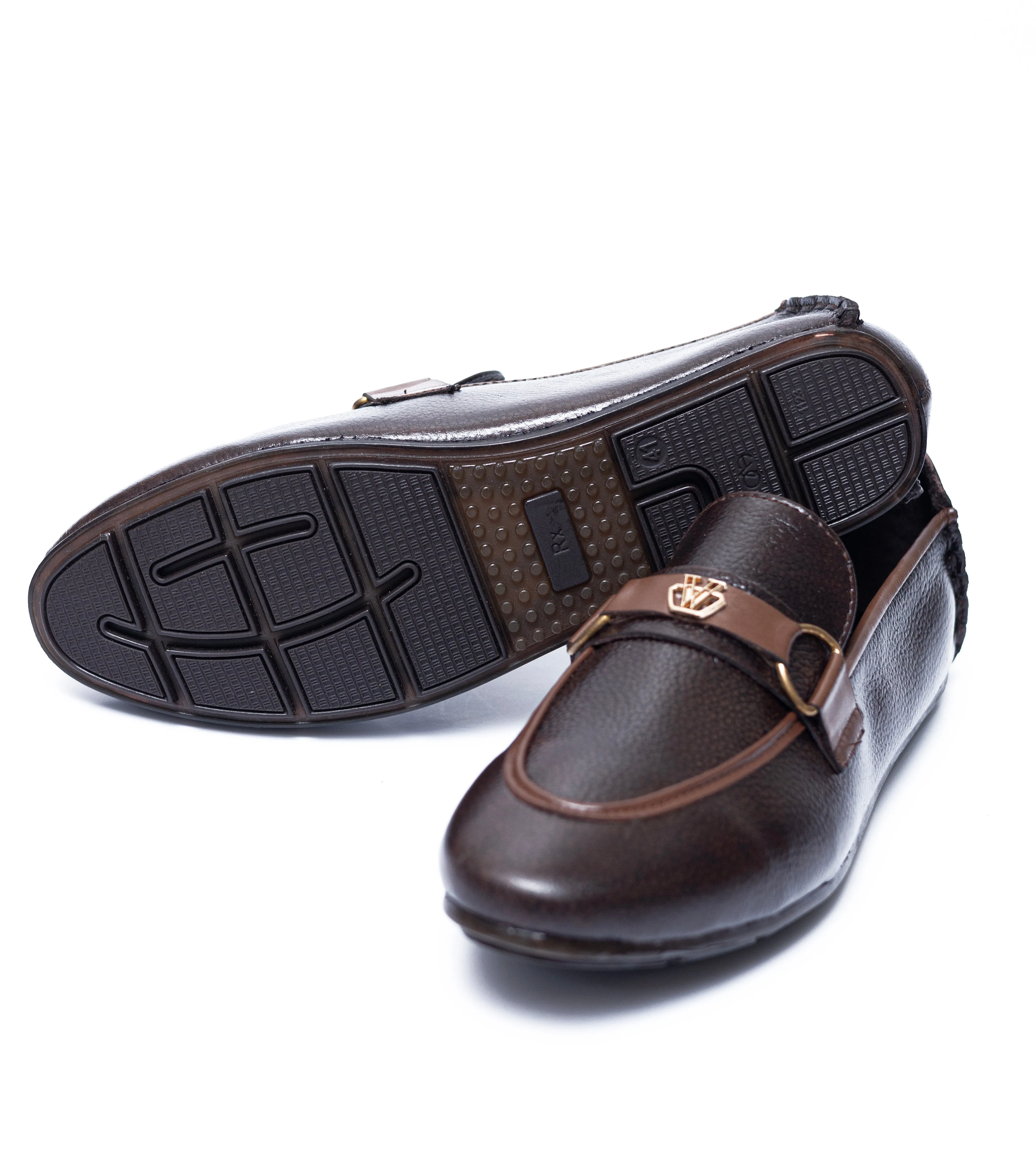 Brown Leather W strap buckle