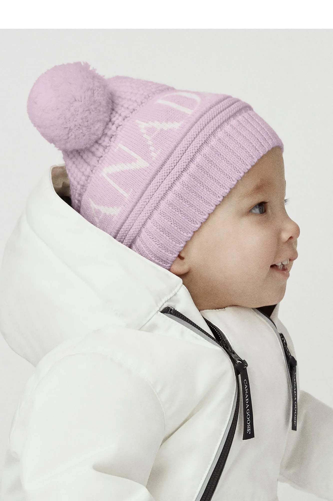 Canada Goose Baby Double Pom Hat - Soft Pink