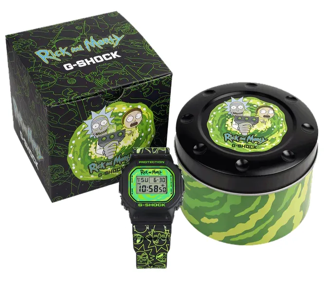 Casio G-Shock X RICK and MORTY 5600 Series Special Collaboration Model DW-5600RM21-1