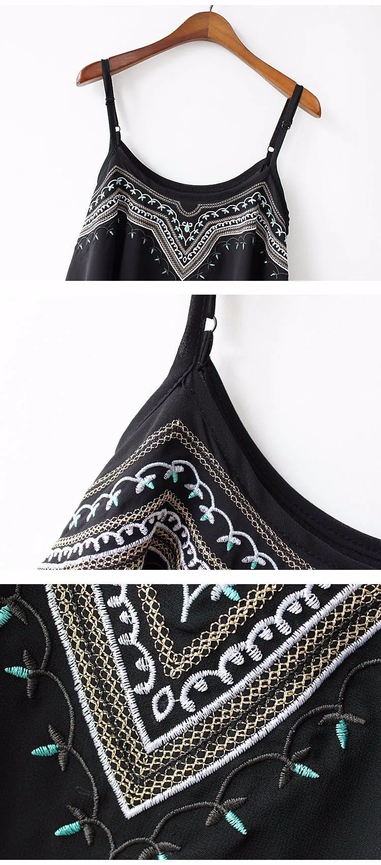 Casual Embroidery Crop Top