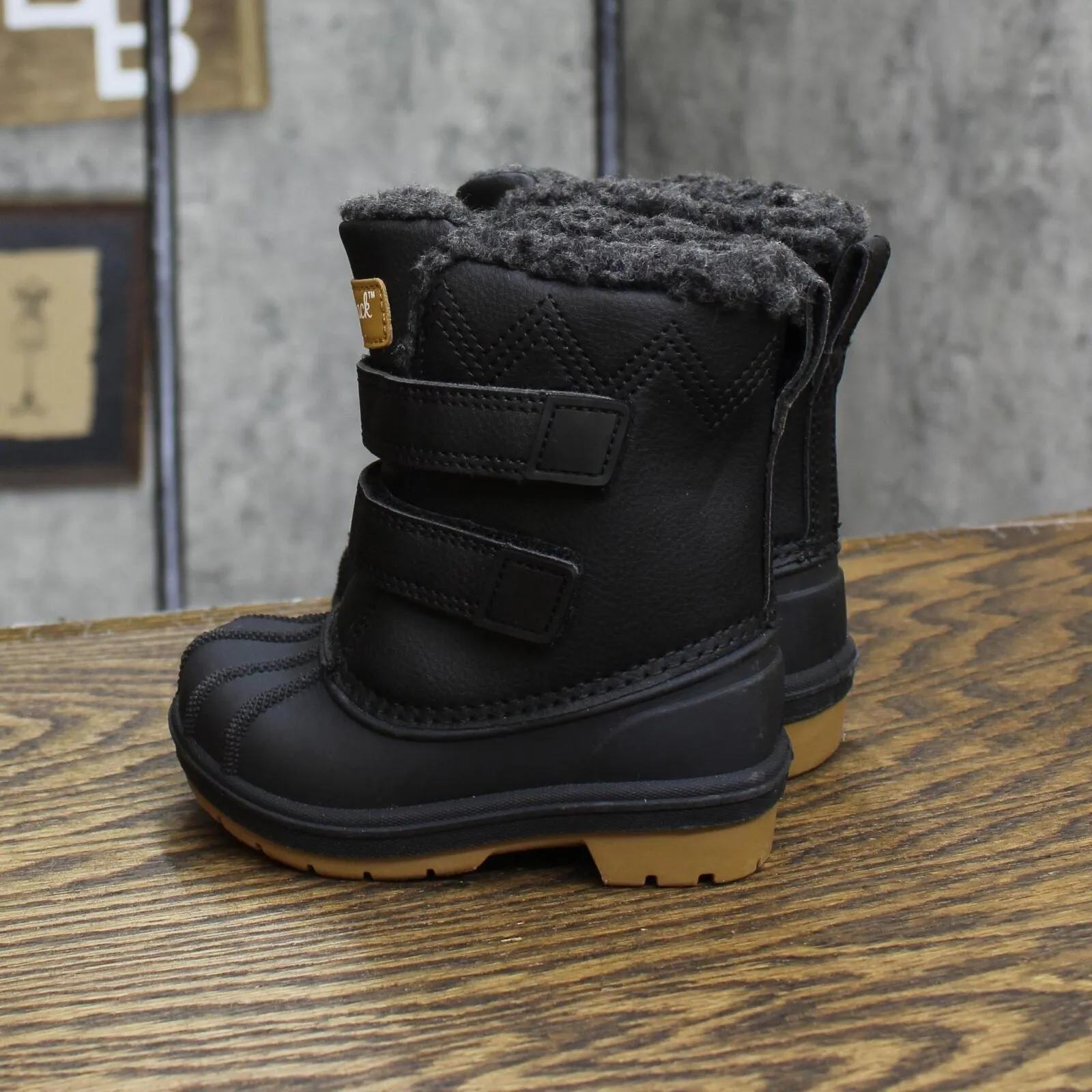 Cat & Jack Toddler Boys Denver Winter Boots 88236548 Black 5T