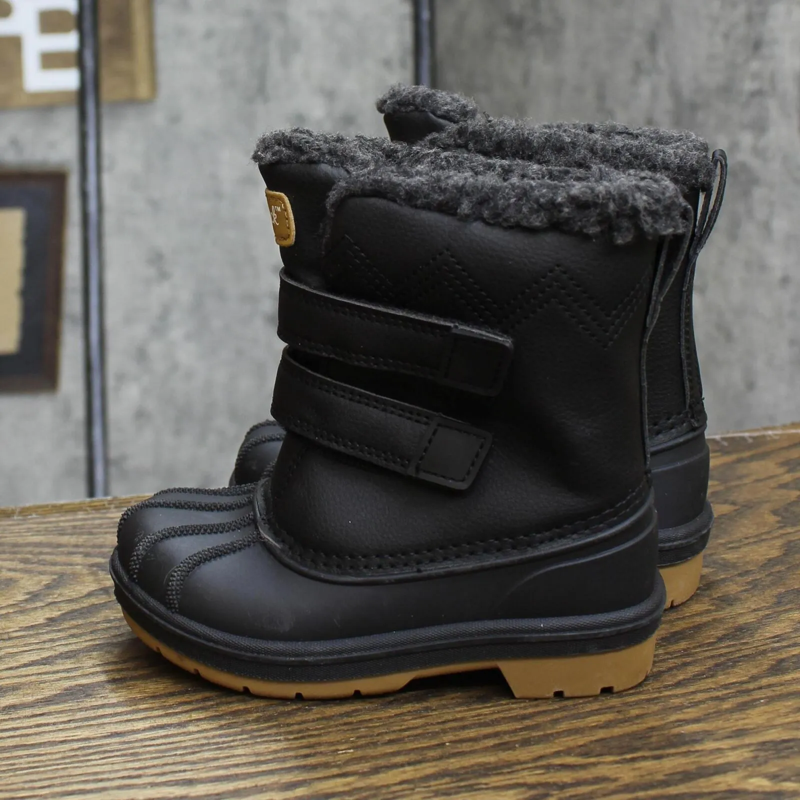 Cat & Jack Toddler Boys Denver Winter Boots 88236548 Black 8T