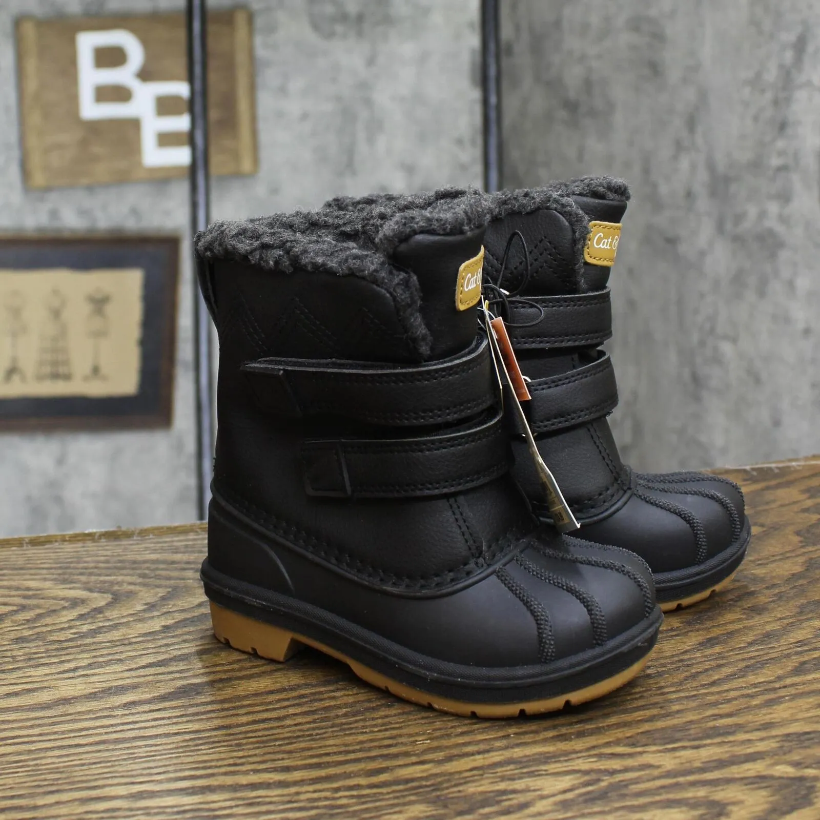 Cat & Jack Toddler Boys Denver Winter Boots 88236548 Black 8T