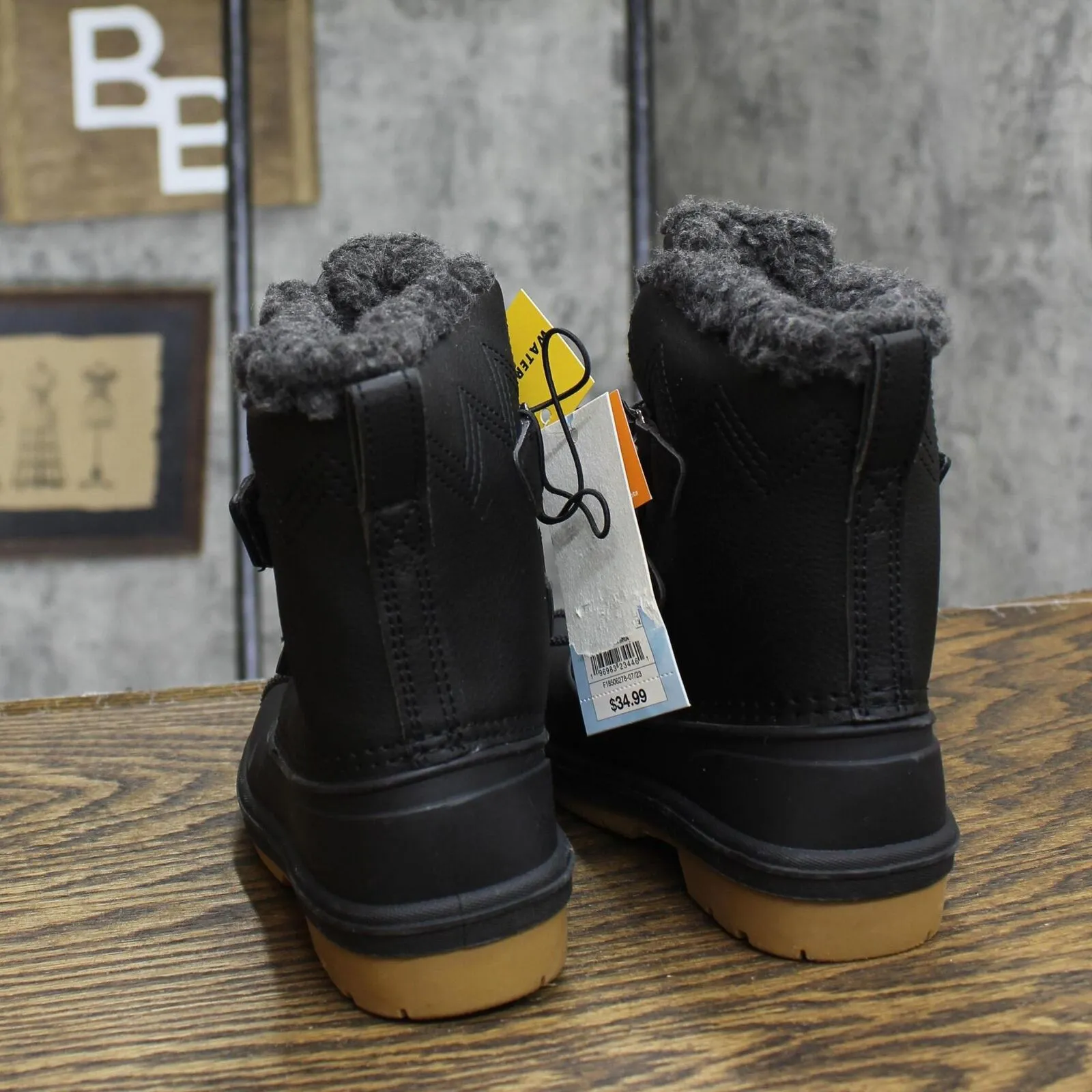 Cat & Jack Toddler Boys Denver Winter Boots 88236548 Black 8T