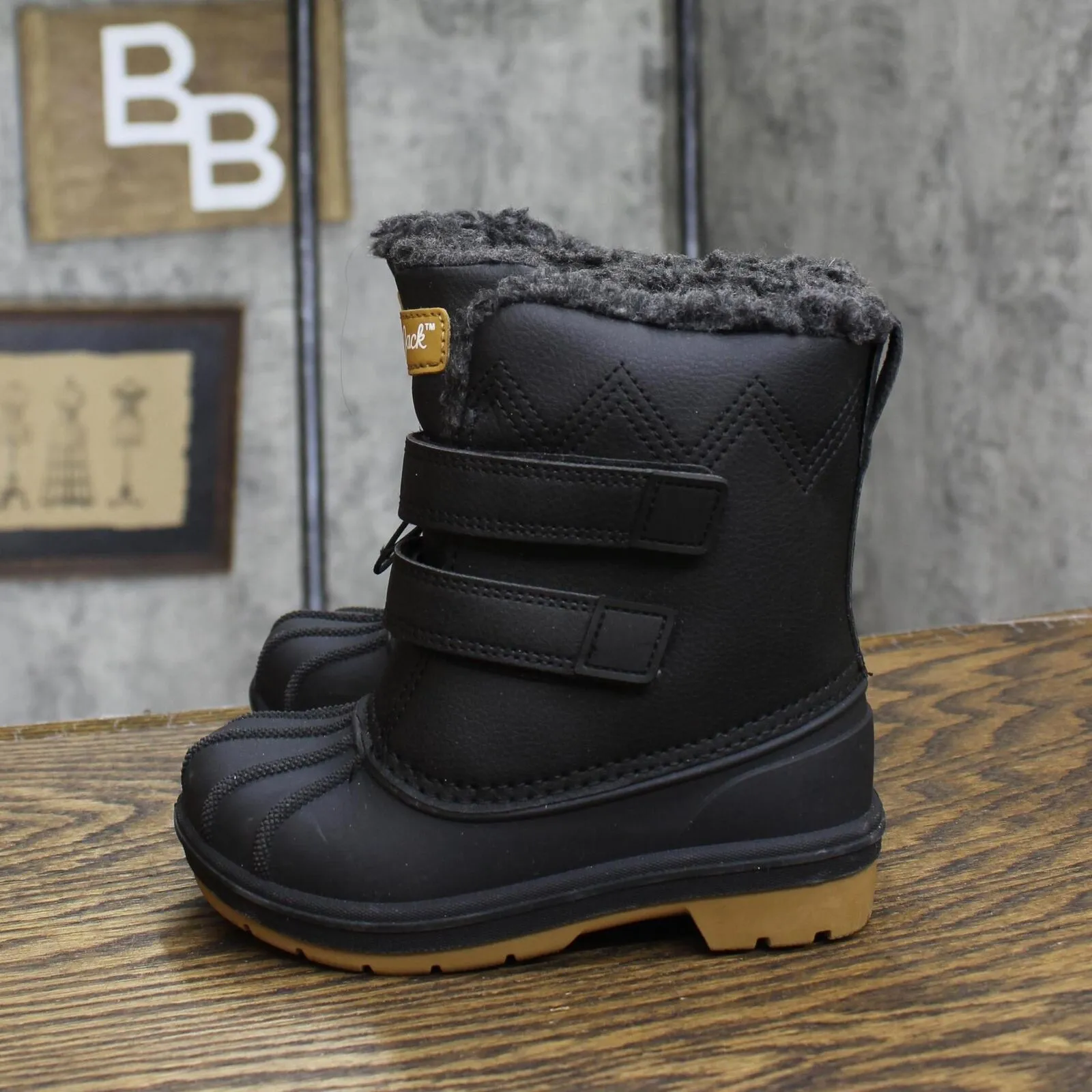 Cat & Jack Toddler Boys Denver Winter Boots 88236548 Black 9T