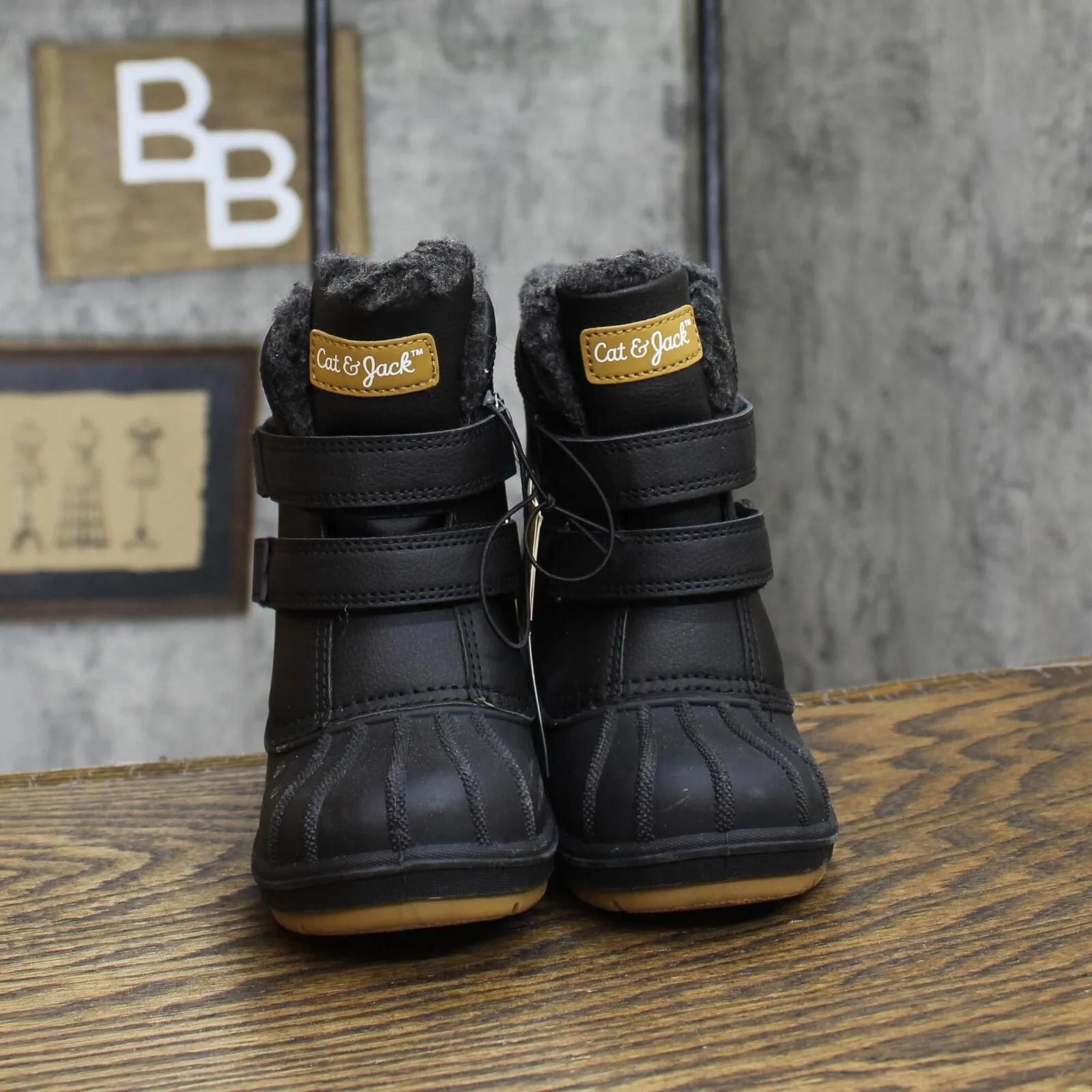 Cat & Jack Toddler Boys Denver Winter Boots 88236548 Black 9T