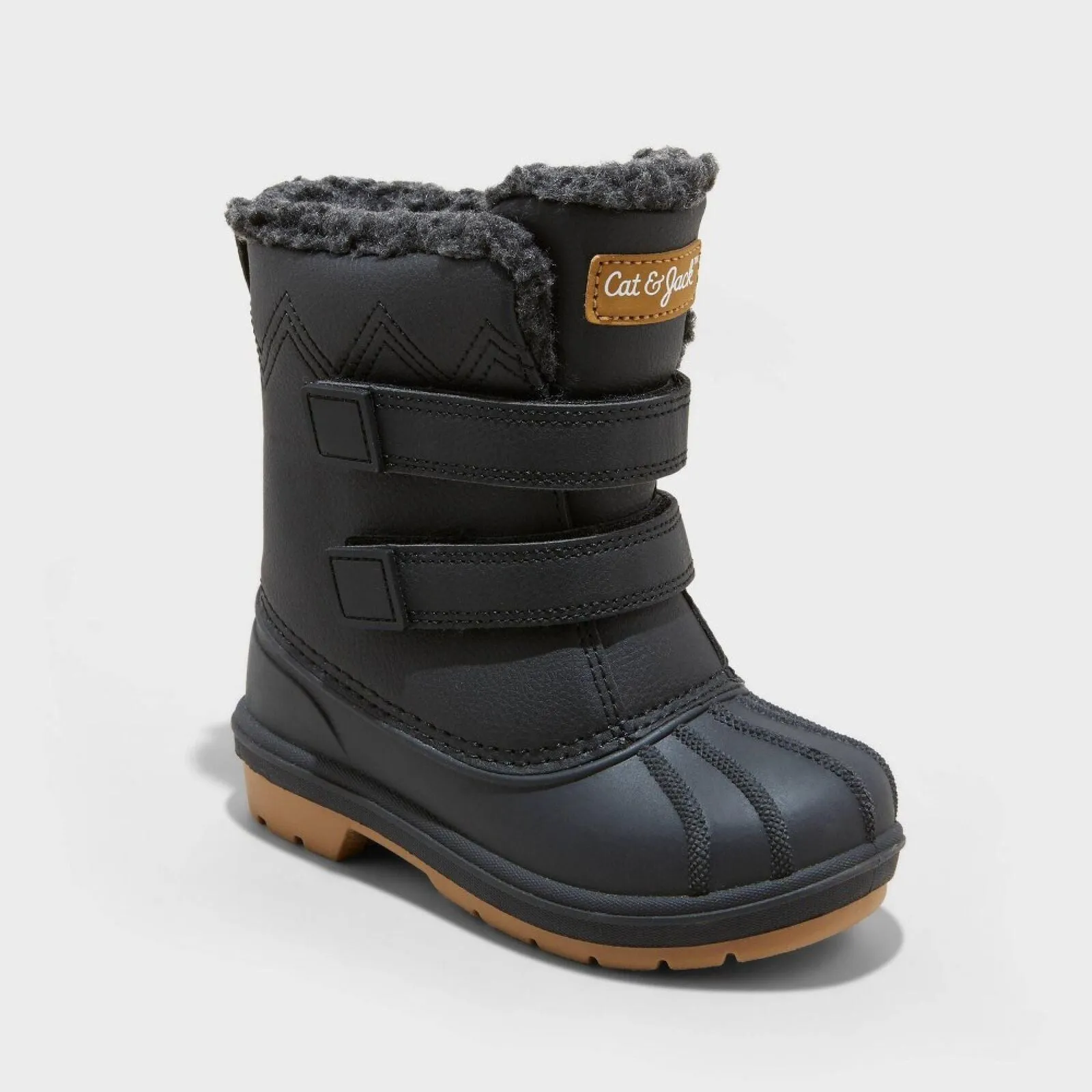 Cat & Jack Toddler Boys Denver Winter Boots 88236548 Black 9T
