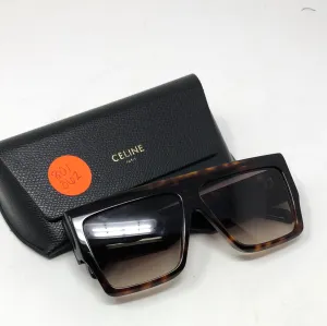 CELINE Chunky Rectangle Acetate Sunglasses
