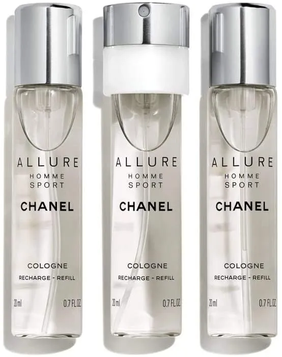 CHANEL ALLURE HOMME SPORT COLOGNE FOR MEN EDT 3x20 ml TRAVEL SPRAY