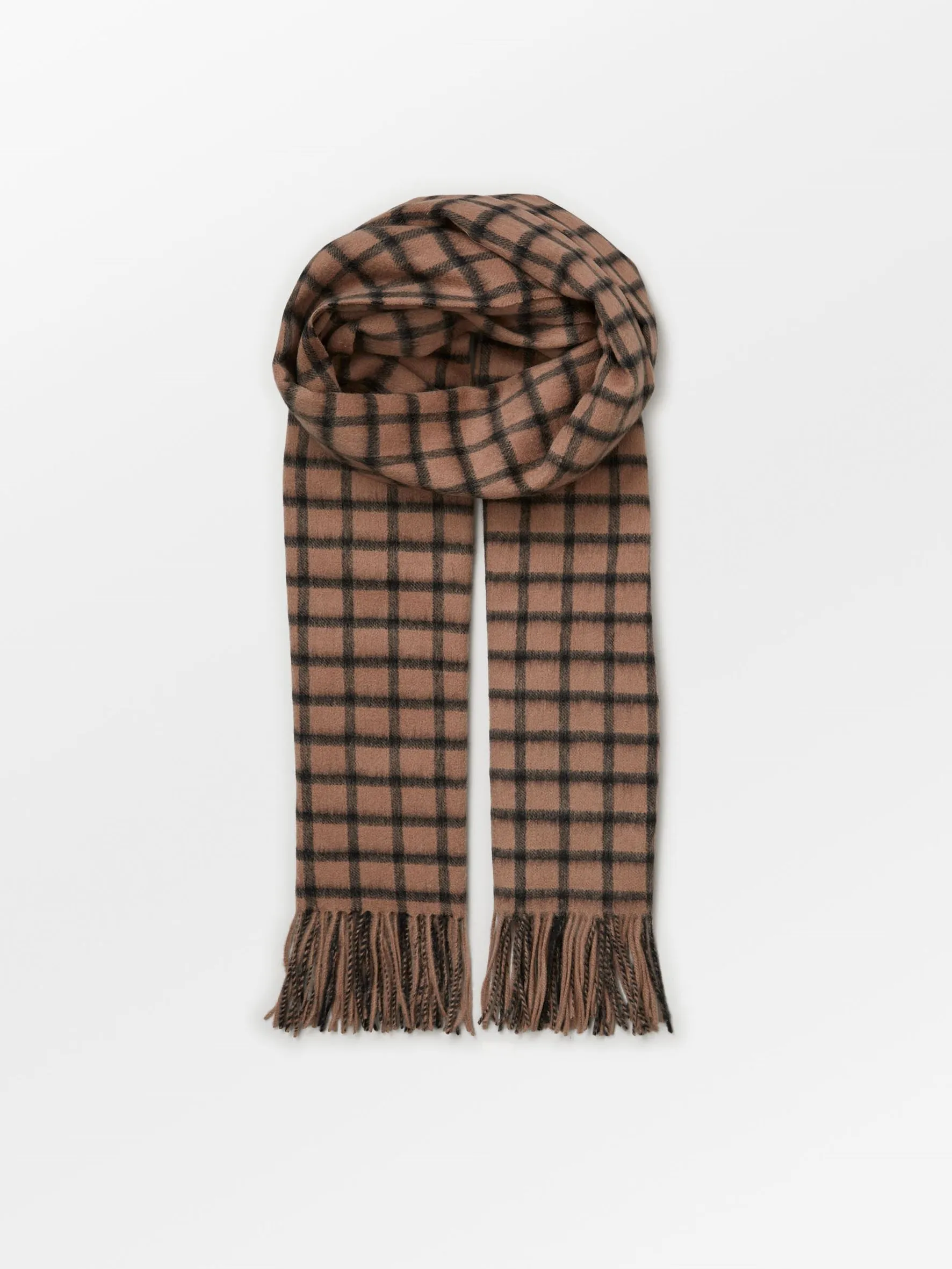 Check Crystal Scarf