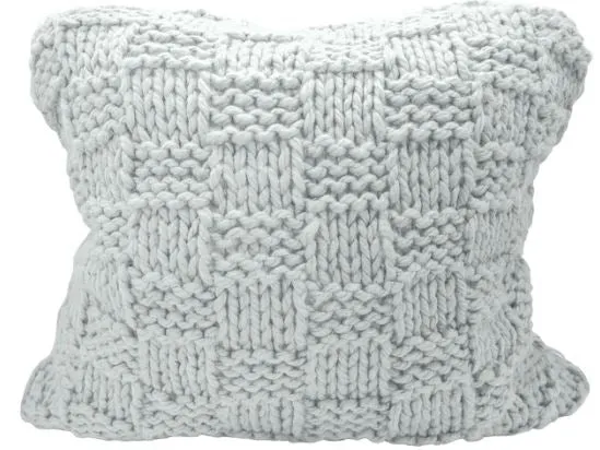 Chess Knitted Pillow Sham