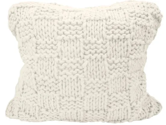 Chess Knitted Pillow Sham